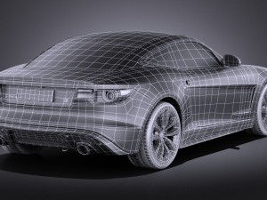 Generic Average Sport Coupe 2015 vray Modelo 3D