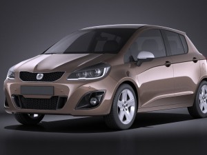Generic Hatchback 5-door 2016 vray 3D Model