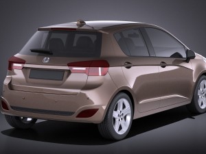 Generic Hatchback 5-door 2016 vray Model 3D