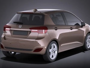 Generic Hatchback 5-door 2016 vray 3D Model