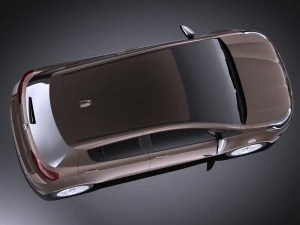 Generic Hatchback 5-door 2016 vray 3D Model