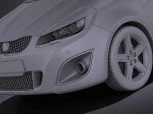 Generic Hatchback 5-door 2016 vray 3D Model
