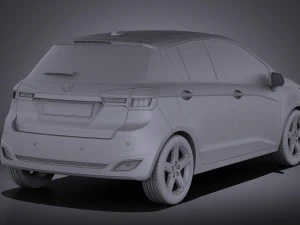 Generic Hatchback 5-door 2016 vray 3D Model