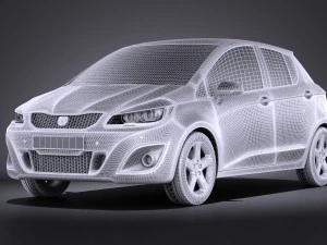 Generic Hatchback 5-door 2016 vray 3D Model