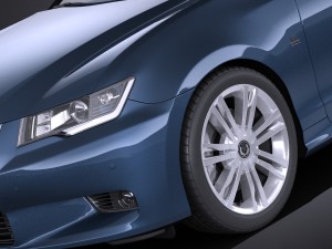 Generic Average Luxury Sedan 2015 vray 3D मॉडल
