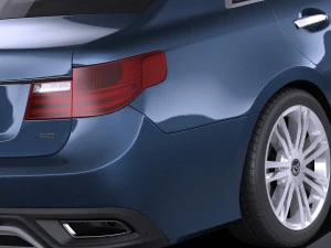 Generic Average Luxury Sedan 2015 vray 3D Model