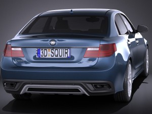 Generic Average Luxury Sedan 2015 vray 3D मॉडल
