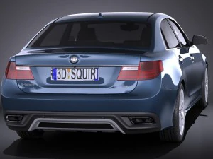 Generic Average Luxury Sedan 2015 vray 3D Model