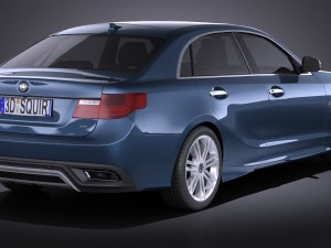 Generic Average Luxury Sedan 2015 vray 3D मॉडल