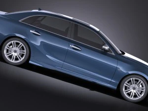 Generic Average Luxury Sedan 2015 vray 3D Model