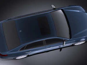 Generic Average Luxury Sedan 2015 vray 3D Model