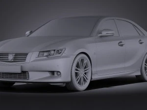 Generic Average Luxury Sedan 2015 vray 3D Model