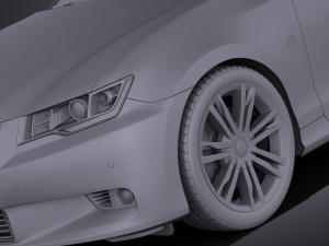 Generic Average Luxury Sedan 2015 vray 3D मॉडल