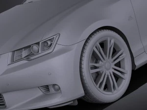 Generic Average Luxury Sedan 2015 vray 3D Model