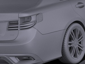 Generic Average Luxury Sedan 2015 vray 3D मॉडल