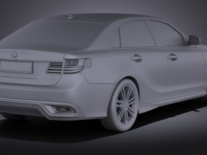Generic Average Luxury Sedan 2015 vray 3D मॉडल
