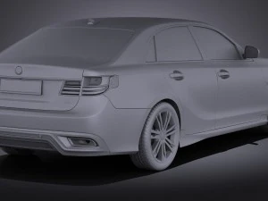 Generic Average Luxury Sedan 2015 vray 3D Model