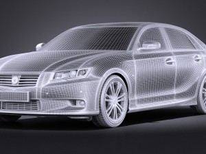 Generic Average Luxury Sedan 2015 vray 3D मॉडल