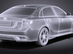 Generic Average Luxury Sedan 2015 vray 3D मॉडल