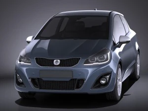 Generic Hatchback 2016 vray 3D Model