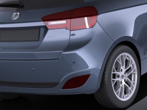 Generic Hatchback 2016 vray 3D Модель