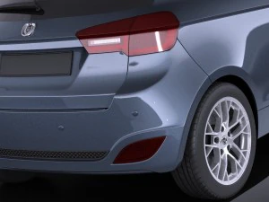 Generic Hatchback 2016 vray 3D Model
