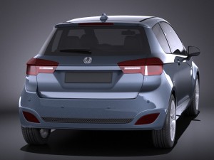 Generic Hatchback 2016 vray 3D Модель