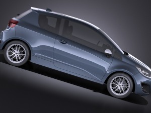 Generic Hatchback 2016 vray 3D Модель