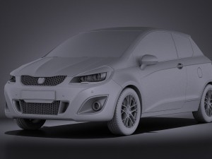 Generic Hatchback 2016 vray 3D Модель
