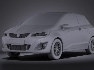 Generic Hatchback 2016 vray 3D Model