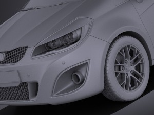 Generic Hatchback 2016 vray 3D Модель