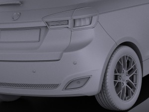 Generic Hatchback 2016 vray 3D Модель