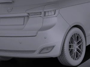 Generic Hatchback 2016 vray 3D Model