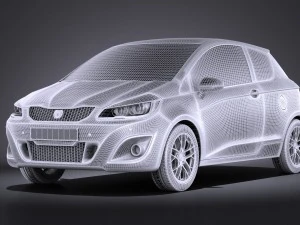 Generic Hatchback 2016 vray 3D Model