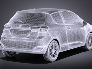 Generic Hatchback 2016 vray 3D Модель