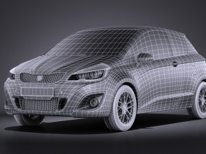Generic Hatchback 2016 vray 3D Модель