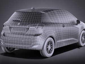 Generic Hatchback 2016 vray 3D Модель