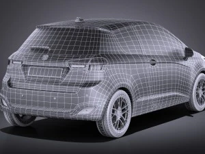 Generic Hatchback 2016 vray 3D Model