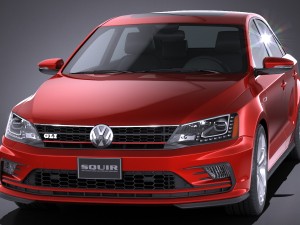 Volkswagen Jetta GLI 2017 3D Model