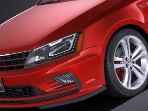 Volkswagen Jetta GLI 2017 3D Model