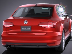 Volkswagen Jetta GLI 2017 3D Model