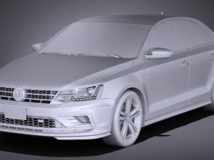 Volkswagen Jetta GLI 2017 3D Model