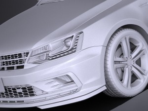 Volkswagen Jetta GLI 2017 3D Model