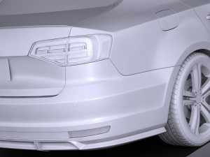 Volkswagen Jetta GLI 2017 3D Model