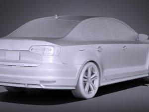 Volkswagen Jetta GLI 2017 3D Model