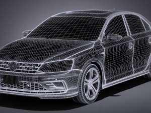 Volkswagen Jetta GLI 2017 3D Model