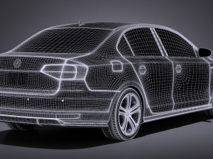 Volkswagen Jetta GLI 2017 3D Model