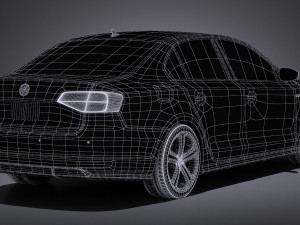 Volkswagen Jetta GLI 2017 3D Model