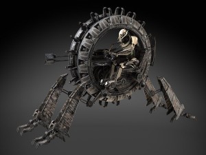 Star Wars Genreal Grievous Wheel Bike 3D Model