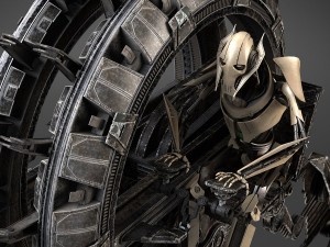 Star Wars Genreal Grievous Wheel Bike Modèle 3D